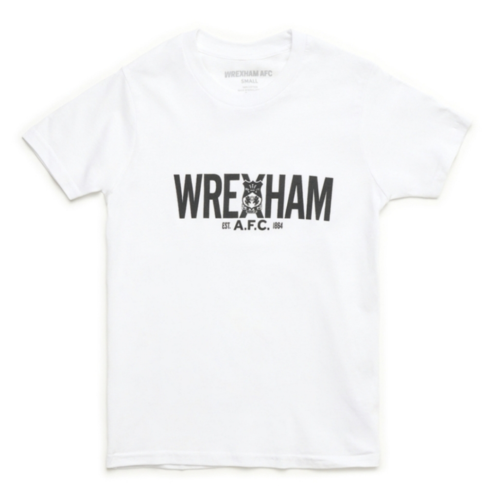 🆕️ Wrexham Youth Logotype Tee in White